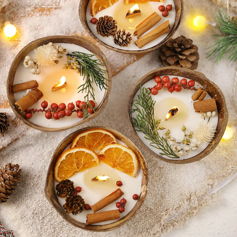 Handcrafted Coconut Shell Candle