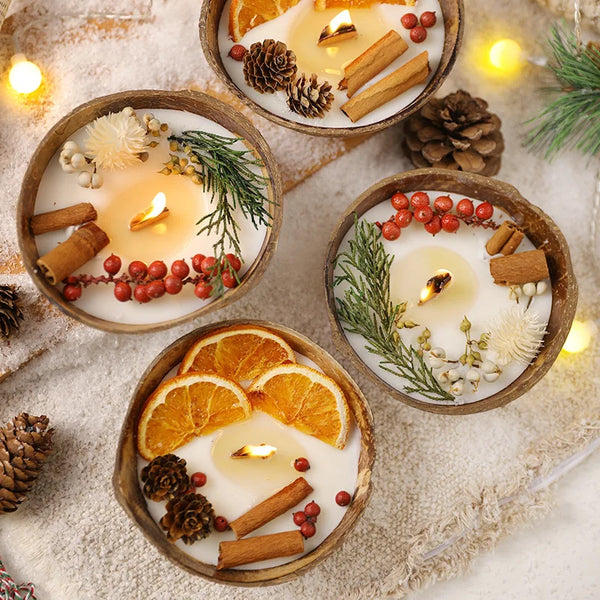 Handcrafted Coconut Shell Candle