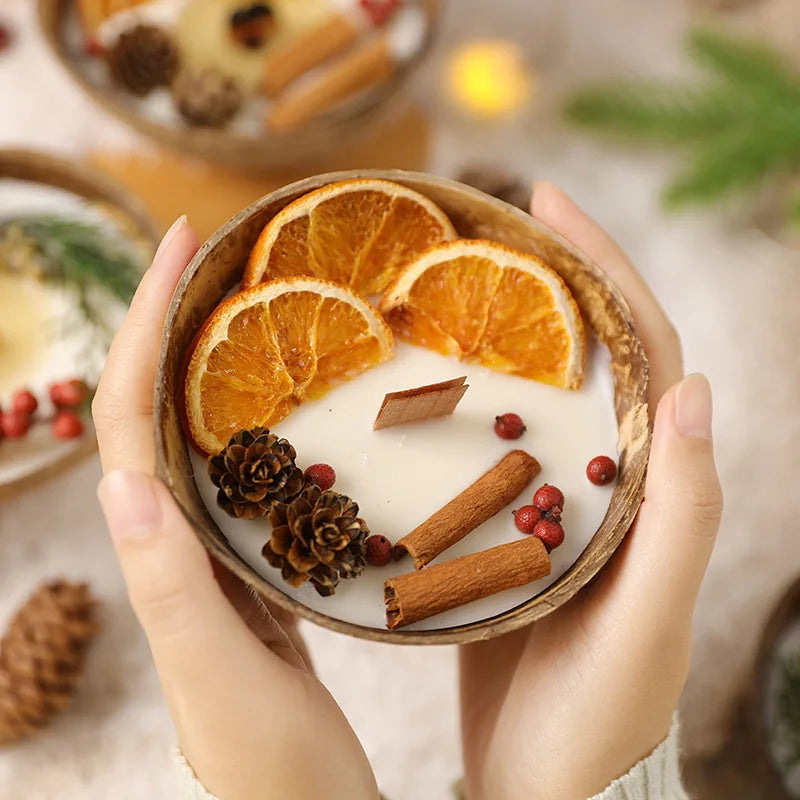 Handcrafted Coconut Shell Candle