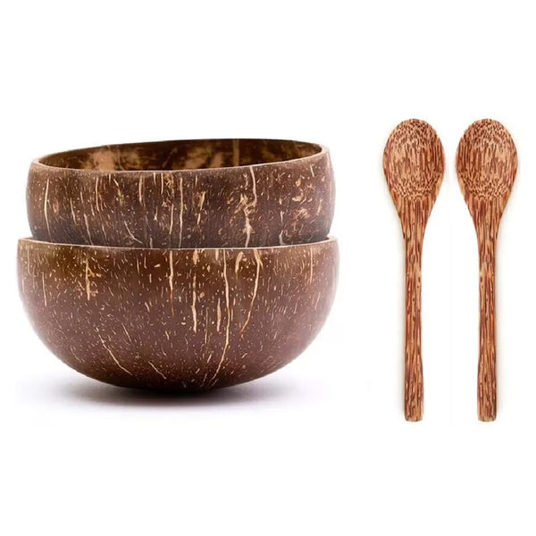 Handcrafted Coconut Bowl & Spoon Set
